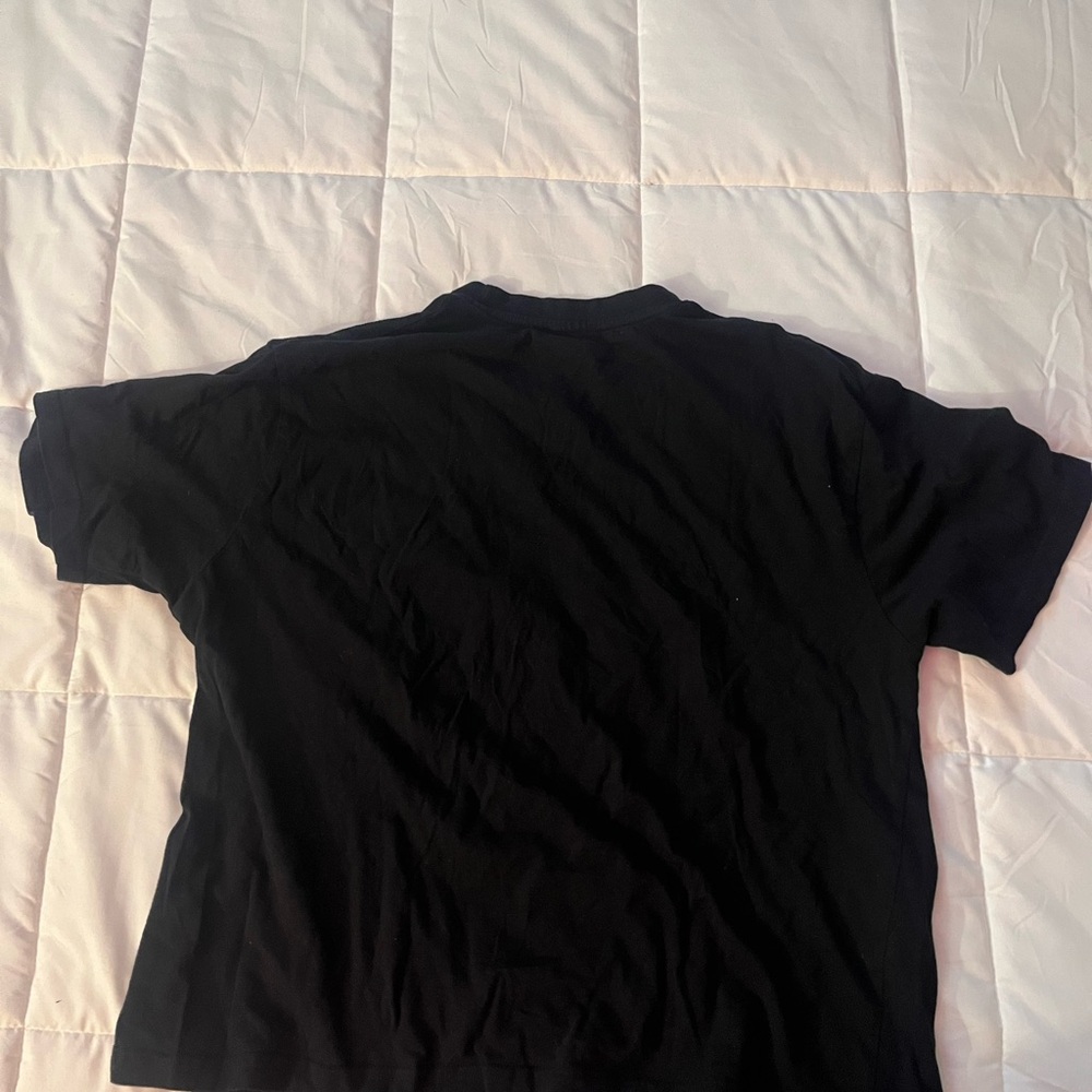 Black Graphic Tee with Palm Print - Picture 6 of 6